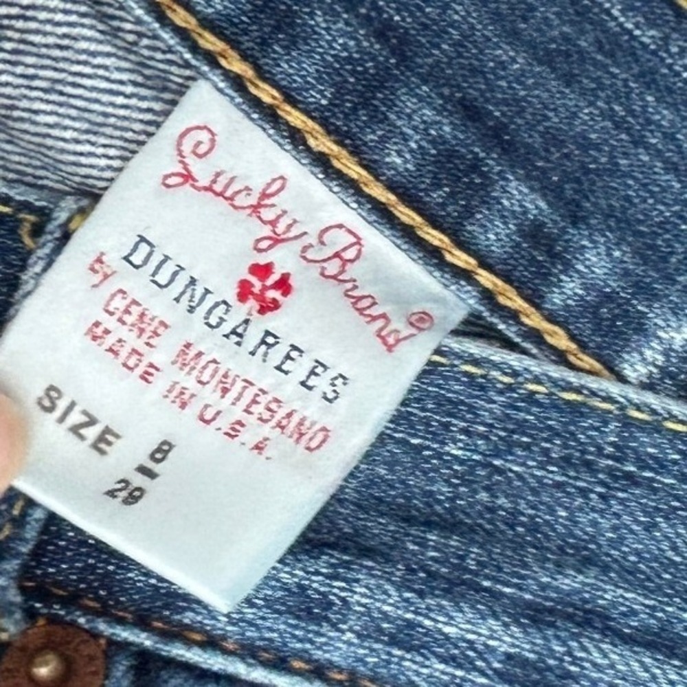 Lucky Brand Dungarees American Classic Straight Leg Blue Jeans Womens Size 8 29 - Picture 5 of 7